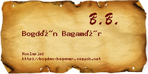 Bogdán Bagamér névjegykártya